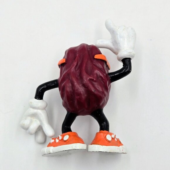Vintage 1987 California Raisins Figurines Orange Sunglasses and Shoes Guitar Pla - Picture 10 of 16
